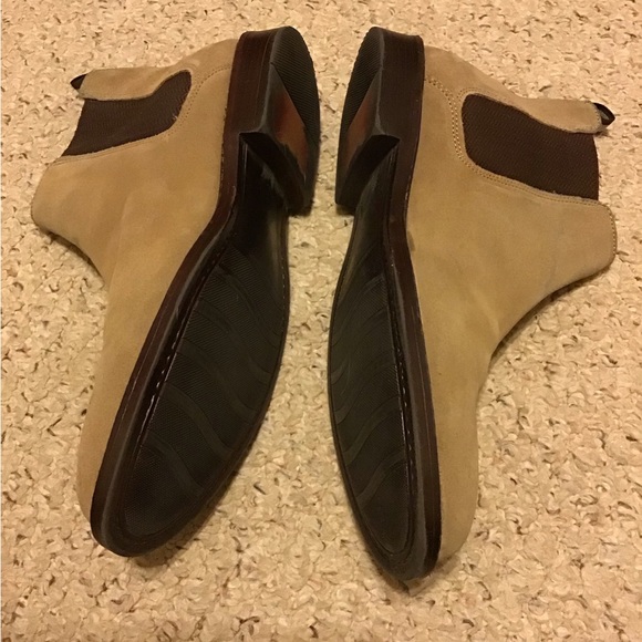 MENS FRANCO FORTINI SUEDE CHUKA PULL ON  BOOTS 9.5 GUC STYLE GLORY SHOES main image 4